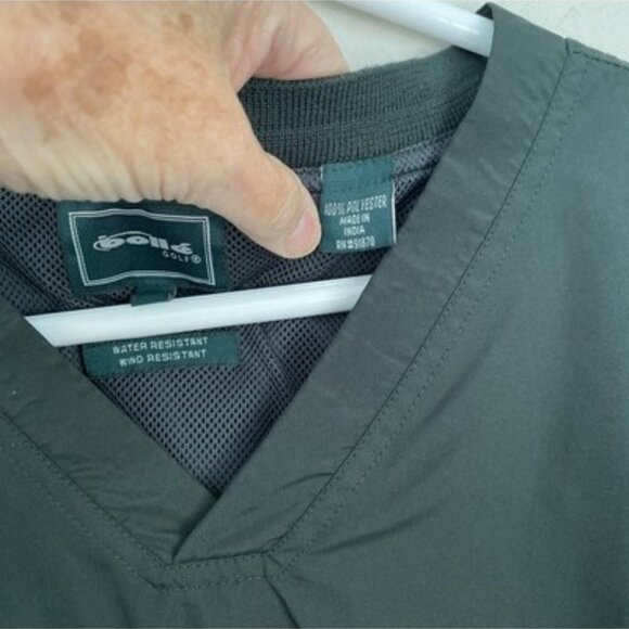 Bolle' Golf Pullover men’s Size XXL Windbreaker Water Resistant Green V Neck - Picture 4 of 11